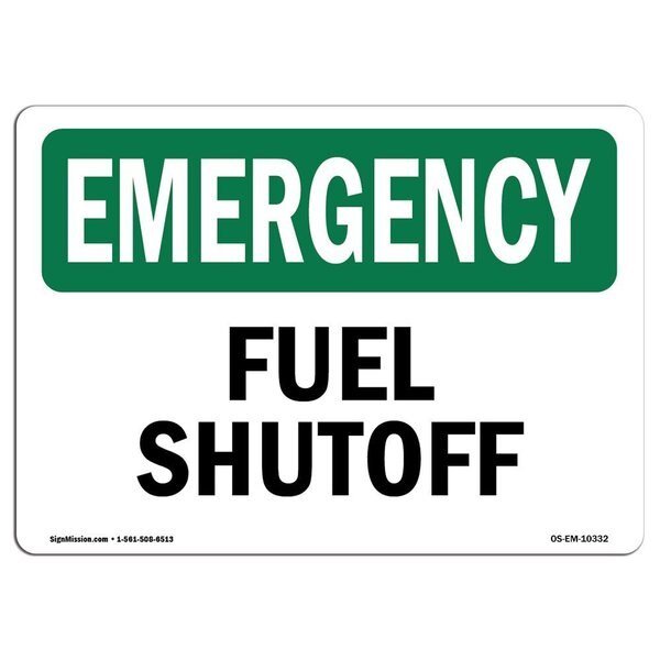 Safety Sign, OSHA EMERGENCY, 7